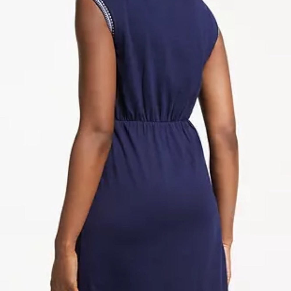 Boden • Catriona Navy Embroidered Dress - 2P - Picture 3 of 10